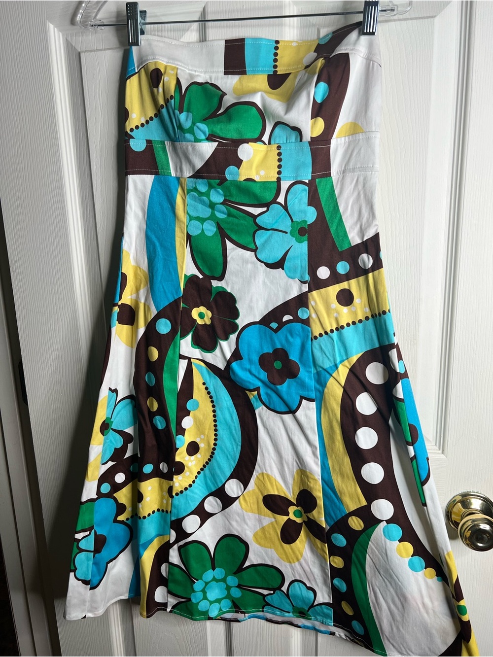 Vintage Y2K B. Smart Retro Mod Strapless A-Line Sundress